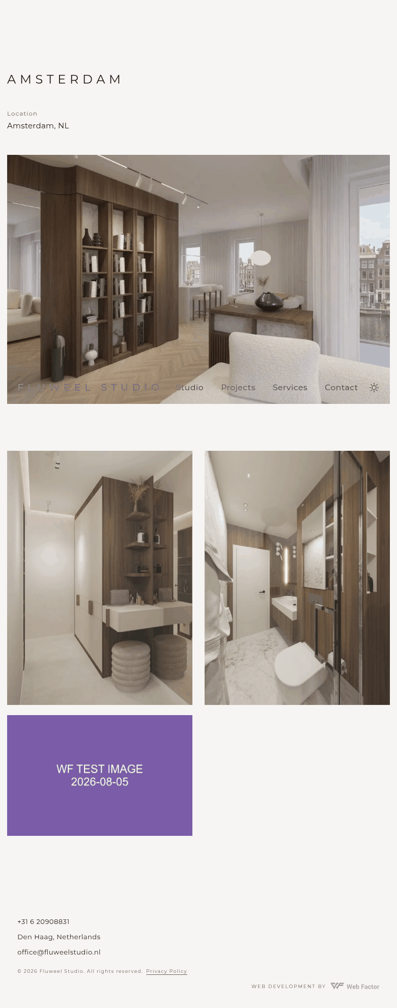 Резултатът на preview.fluweelstudio.nl със добавената снимка